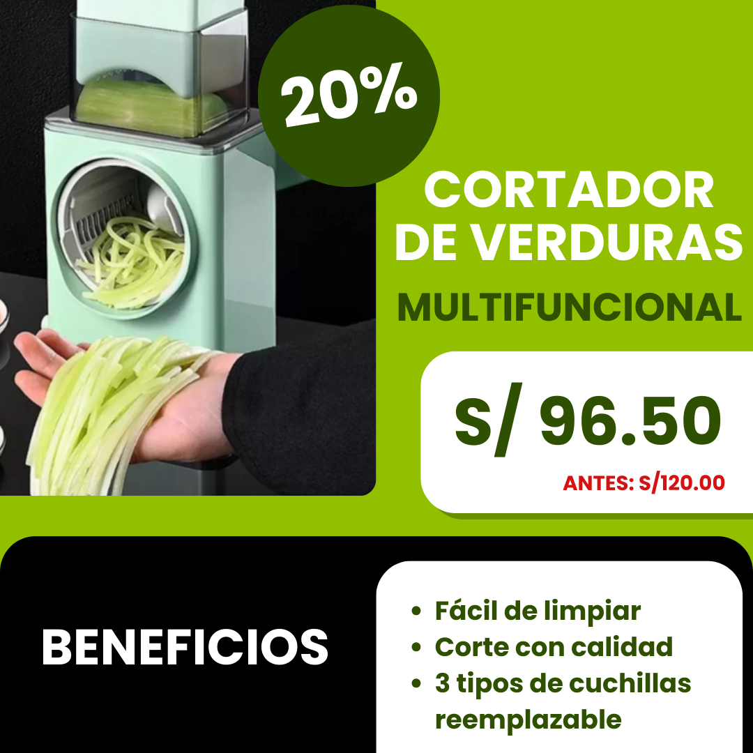 CORTADOR DE VERDURAS MULTIFUNCIONAL PRO