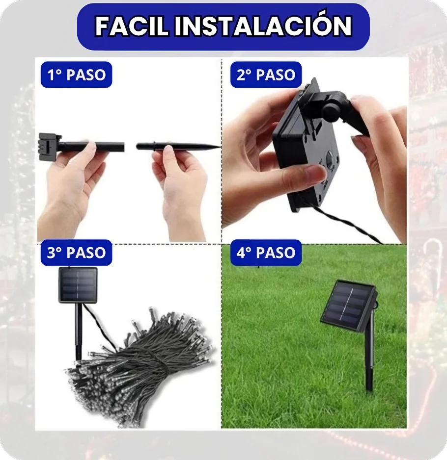 LUCES SOLARES NAVIDAD 2x🎁Oferta Navideña – LUZMAGIC