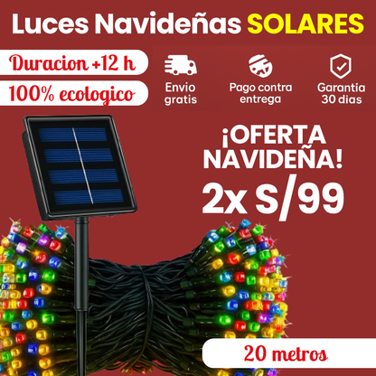 LUCES SOLARES NAVIDAD 2x🎁Oferta Navideña – LUZMAGIC